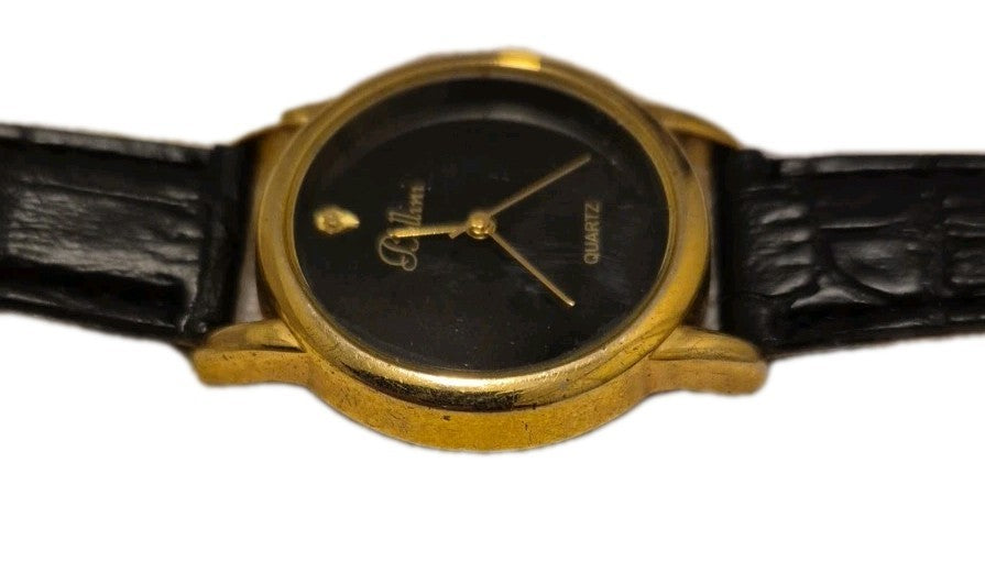 Gold Coloured Black Faced BELLINI Ladies Quartz Watch5