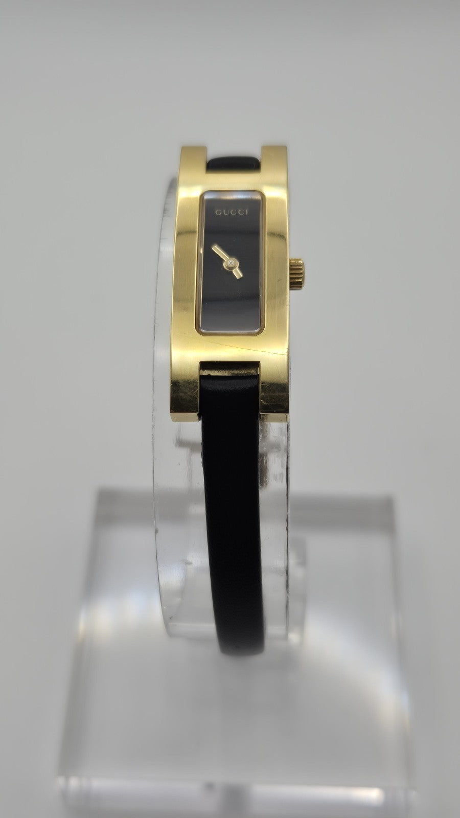 Gucci 3900L Gold Black Qz Women's Watch Vintage Used Working1