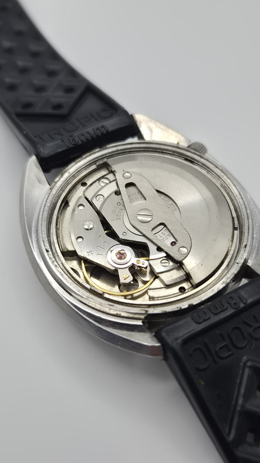 VINTAGE 60's SEIKO AUTOMATIC 6105-6009 MEN'S WATCH Captain Willard Movement Rare19