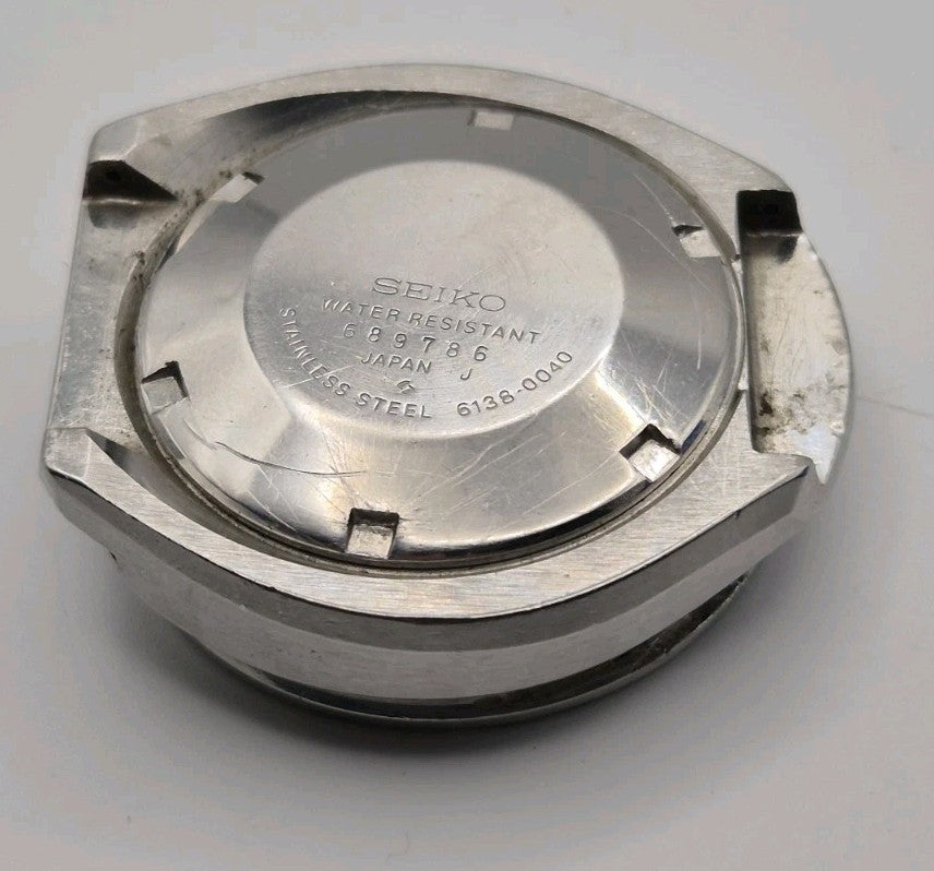 Authentic Seiko 6138 0040 Bullhead Chronograph Case Set Original Dial & Caseback17