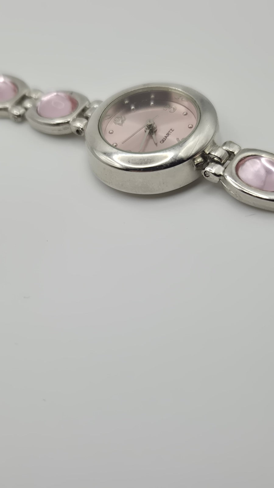 Ladies QUARTZ WRISTWATCH WITH PINK STONE STRAP AND MATCHING BRACELET IN A...4