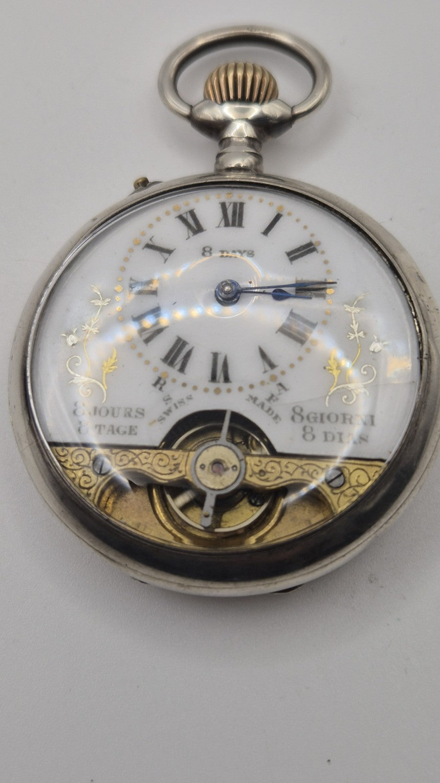 WORKING Hebdomas 8 day pocket watch Working6