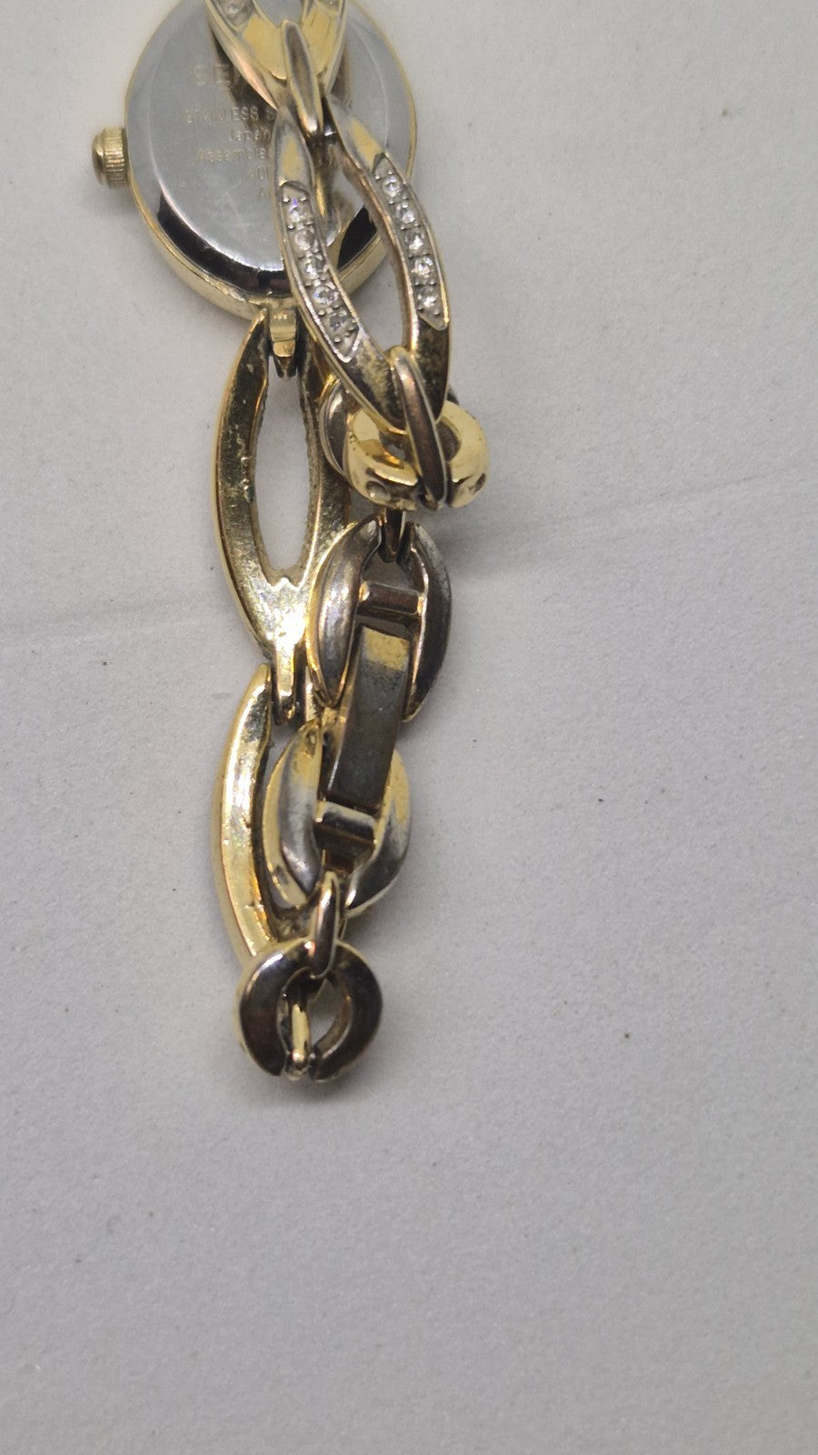 Ladies  Sekonda Teardrop Face Gold Strap Watch11