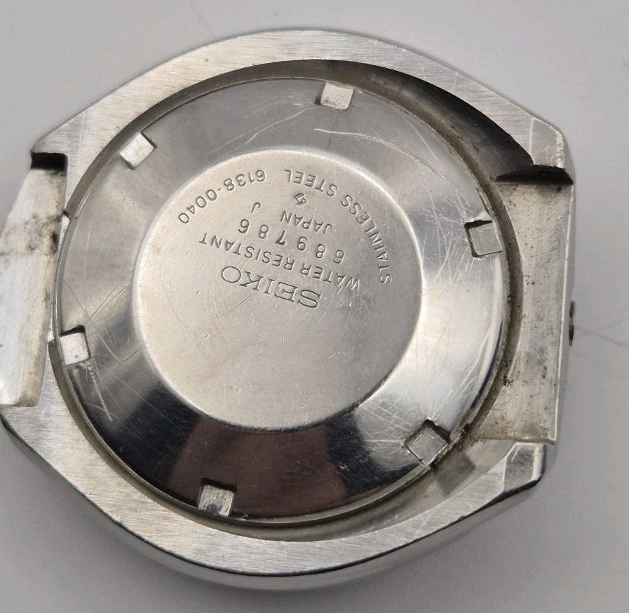Authentic Seiko 6138 0040 Bullhead Chronograph Case Set Original Dial & Caseback15