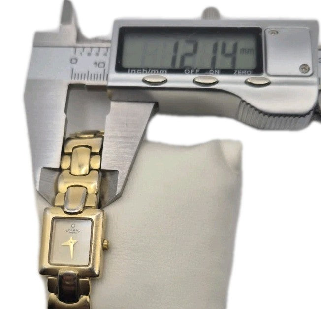 Ladies Rotary Two Tone Watch and Brick Bracelet Set13