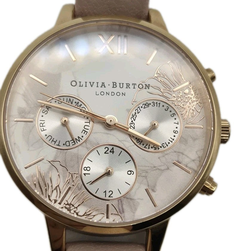 Olivia Burton Analogue Multifunction Quartz Watch for Women with Pink Leather...0