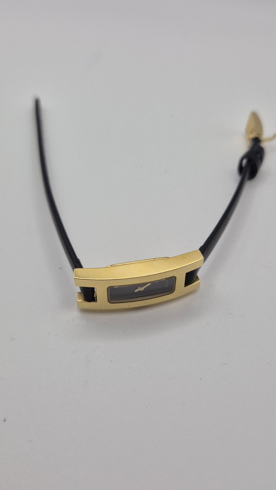 Gucci 3900L Gold Black Qz Women's Watch Vintage Used Working12