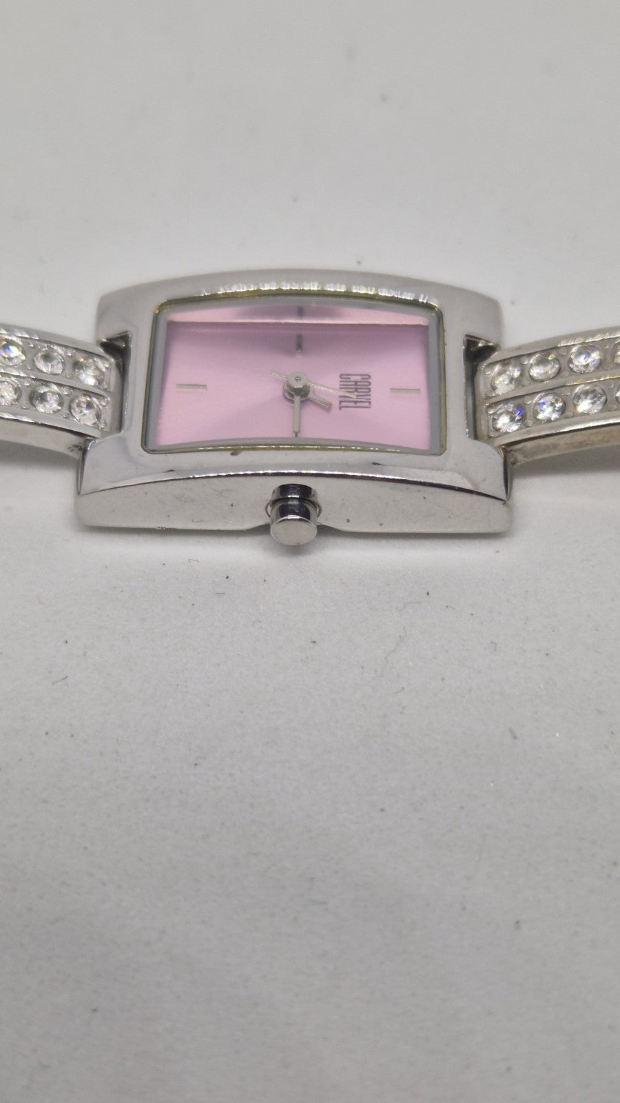 Carvel Ladies Pink Gem Watch5