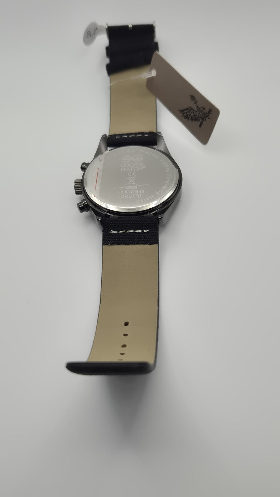 Crosshatch Men's Quartz Watch with Analogue Display and Black Strap9