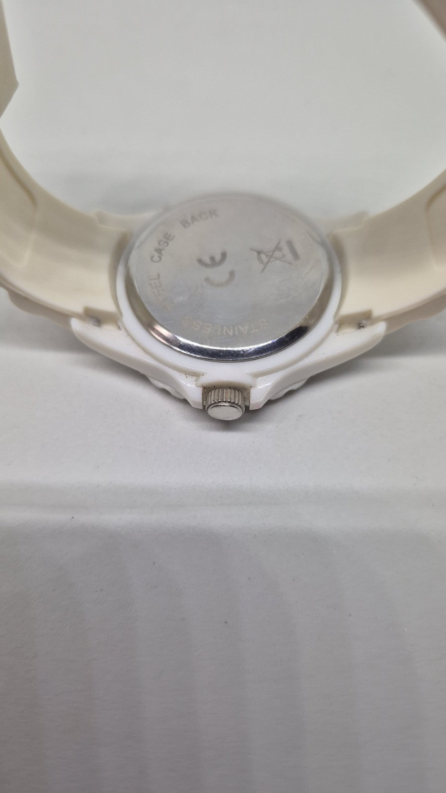 White and rose gold tone, plastic, quartz wrist watch8