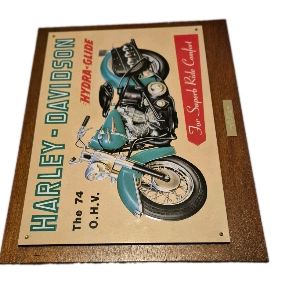 vintage Style harley davidson hydra glide metal sign3