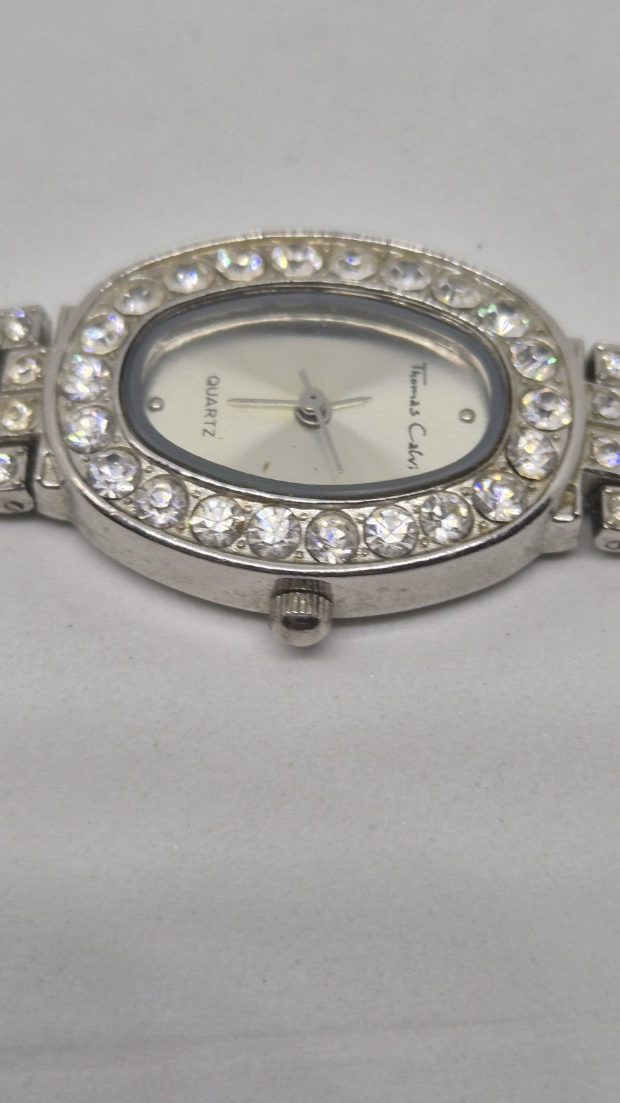 Vintage Thomas Calvi Quartz Ladies Rhinestone Watch6