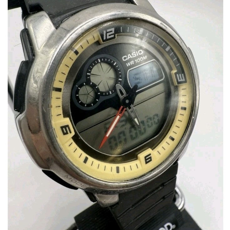 Casio AQF-102W Ana Digi World Time Thermometer Men's Digital Watch 2