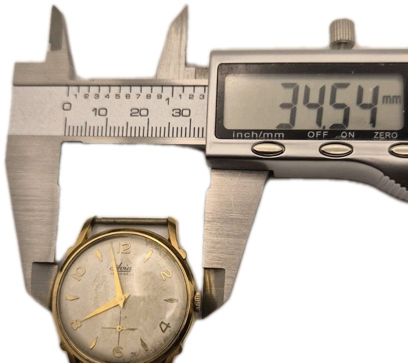 Avia 15 Jewels Vintage Swiss HandWind Small Seconds – Working17