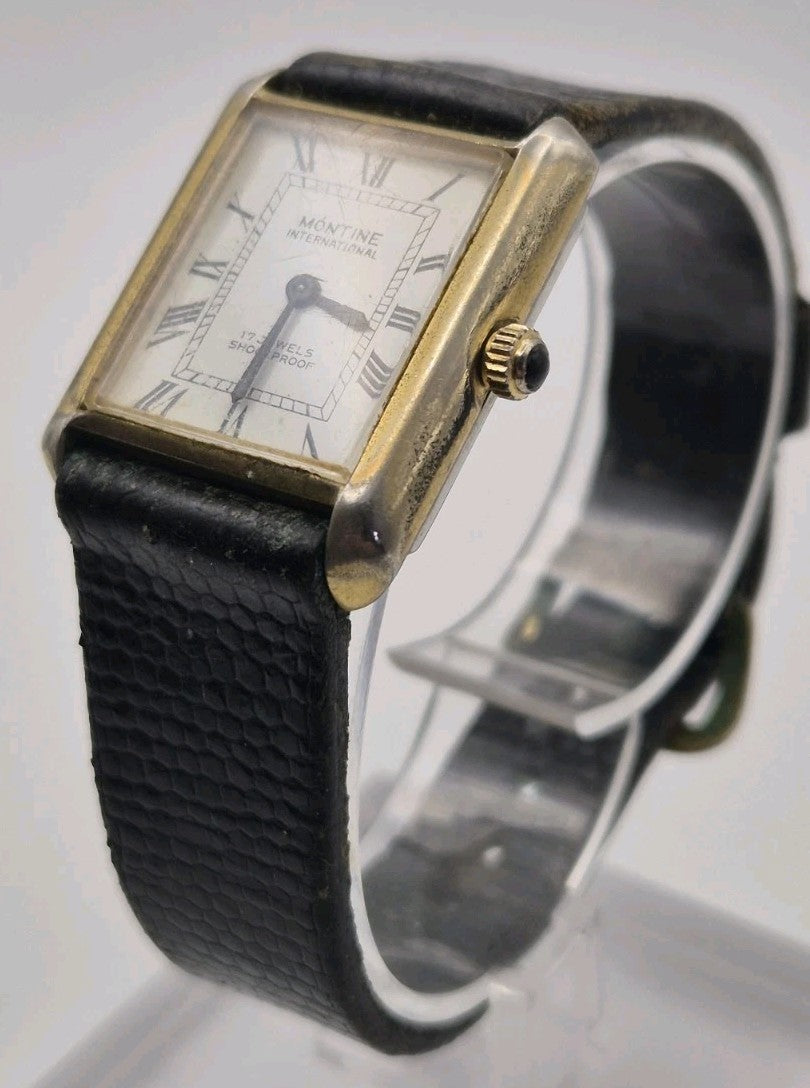 MONTINE INTERNATIONAL MECHANICAL 17 JEWELS SHOCKPROOF SWISS WORKING 9