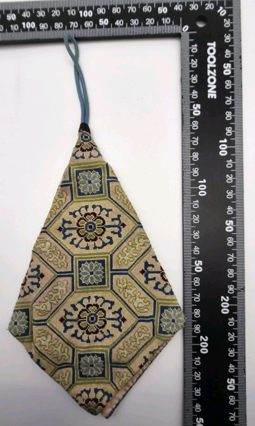 diamond-shaped needlepoint or petit-point pouch Bag7
