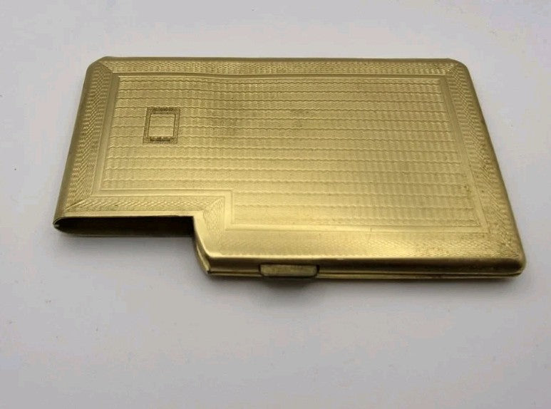 vintage gold-toned metal  cigarette case6