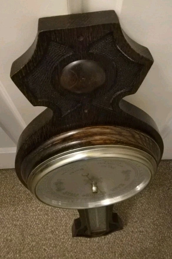 Vintage Wood  carved  Barometer7