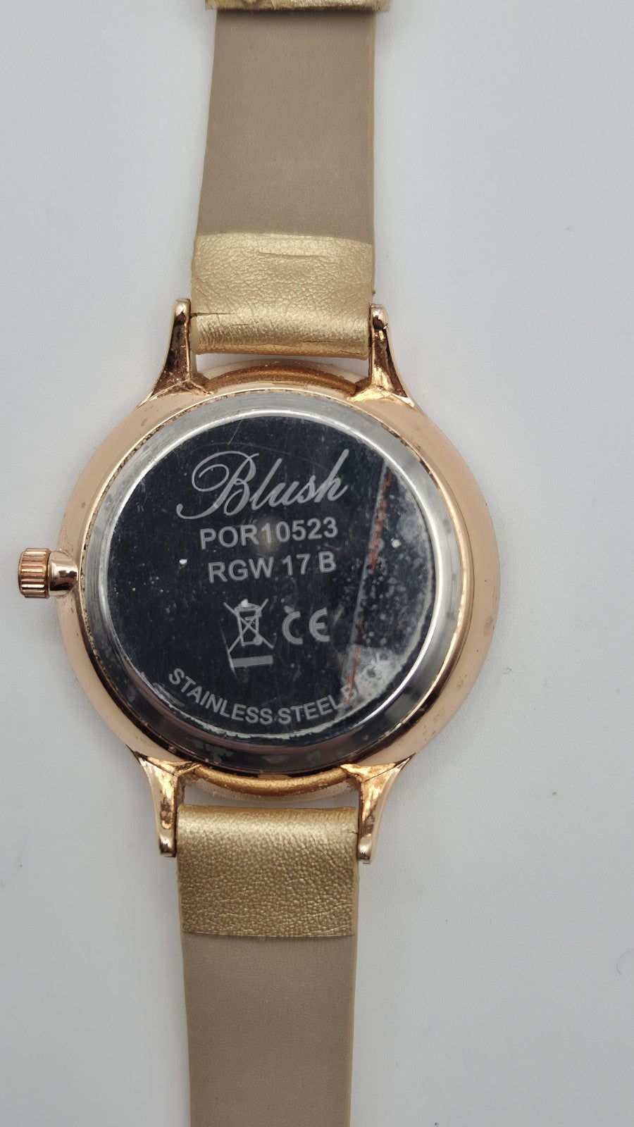 BLUSH LADIES QUARTZ WATCH Rose gold face and gold strap9