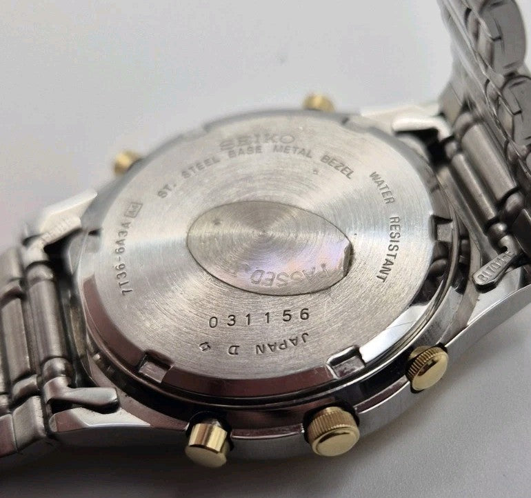 Seiko Men’s 7T36 6A3A Moon Phase Quartz Watch 20