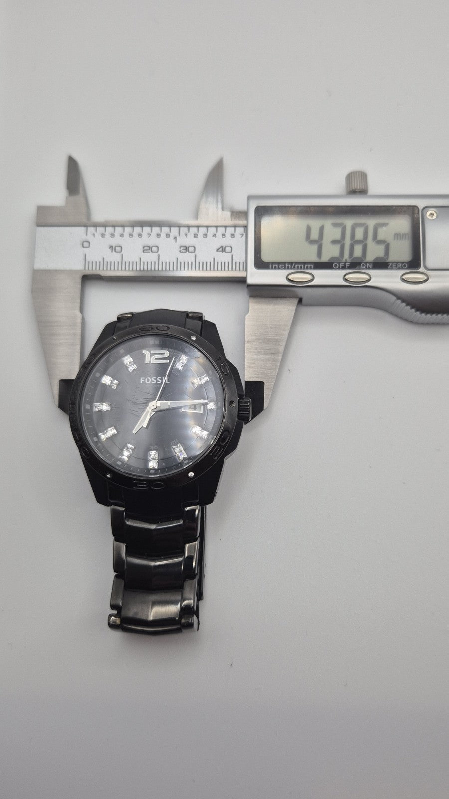 Fossil Men AM4174 Fashion Date Black Stainless Steel Quartz Watch10