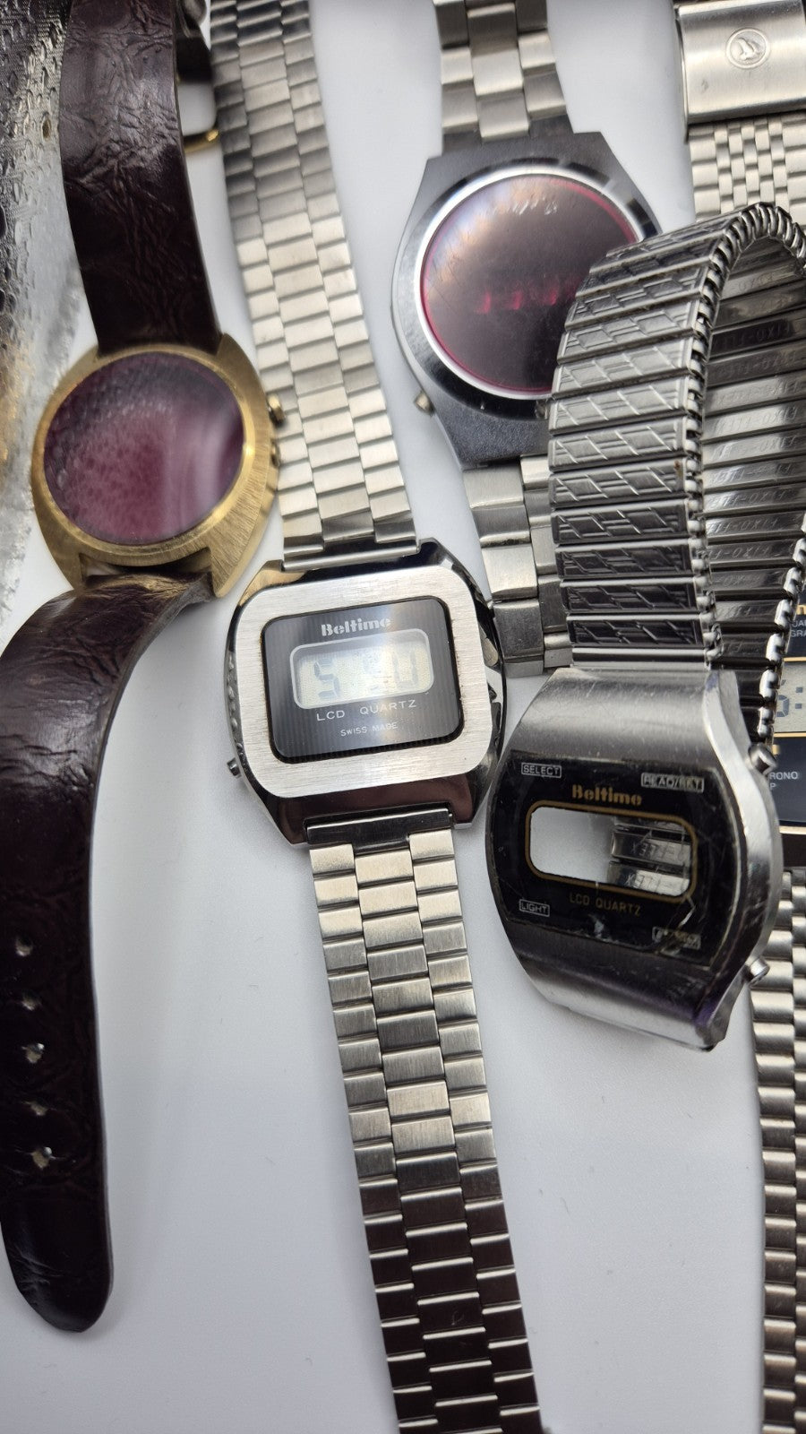 vintage digital watch joblot spares9