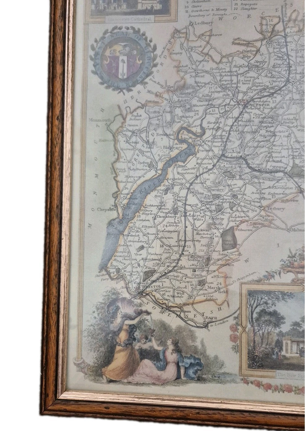 Framed Map Of Gloucester4