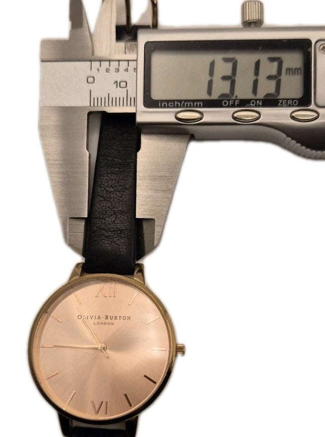 Olivia Burton Big Dial Black and Gold Women's Watch6