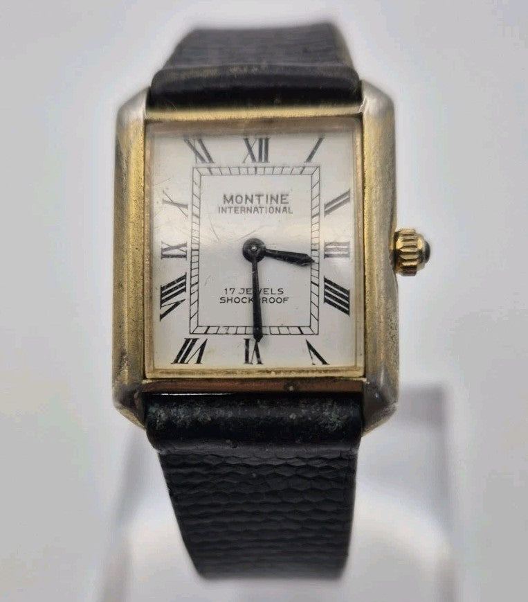 MONTINE INTERNATIONAL MECHANICAL 17 JEWELS SHOCKPROOF SWISS WORKING 0