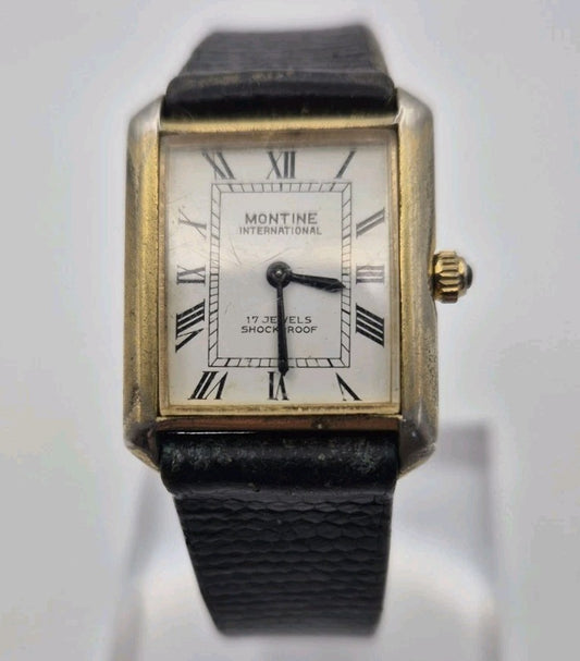 MONTINE INTERNATIONAL MECHANICAL 17 JEWELS SHOCKPROOF SWISS WORKING 0