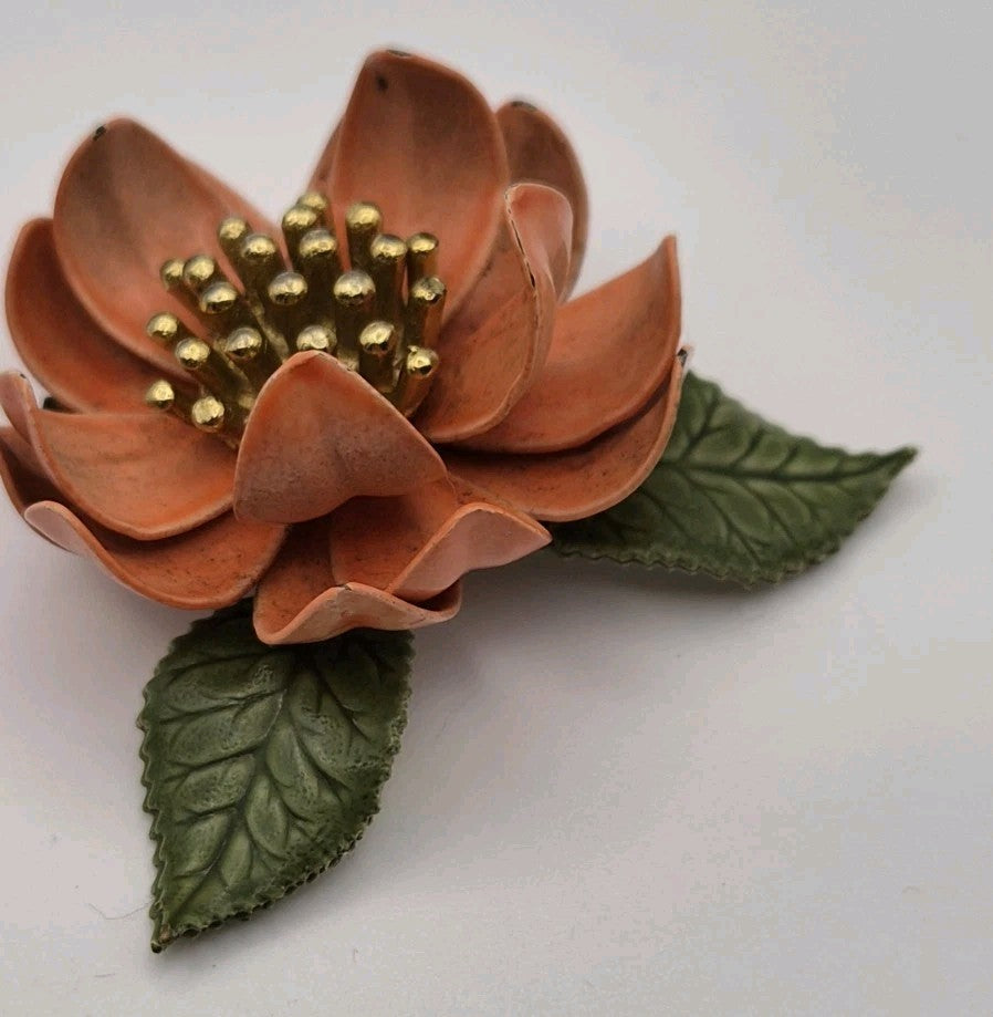 vintage dimensional floral brooch7