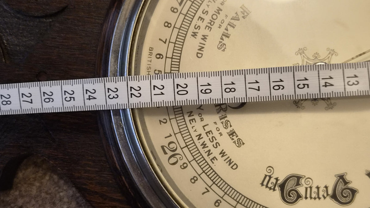 Antique Quality carved Banjo Barometer12