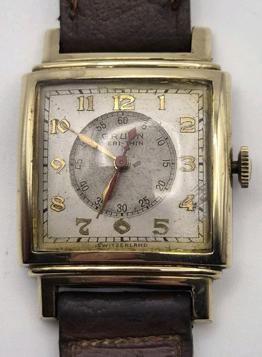 Gruen Veri-Thin Mens Doctors Watch0
