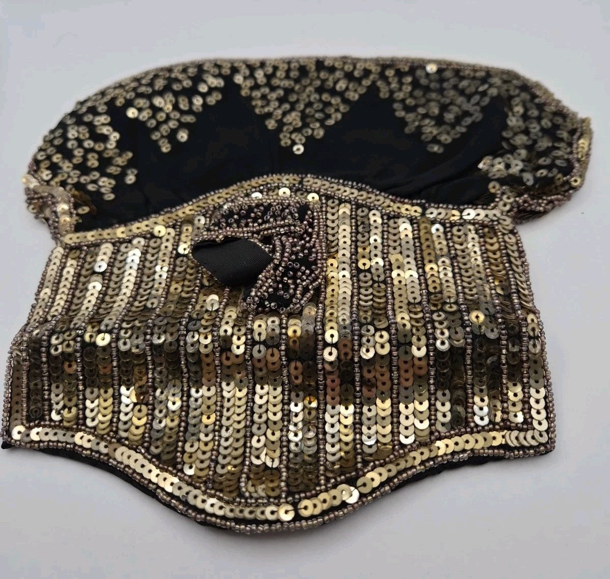vintage Belgium Art Deco sequin evening purse18