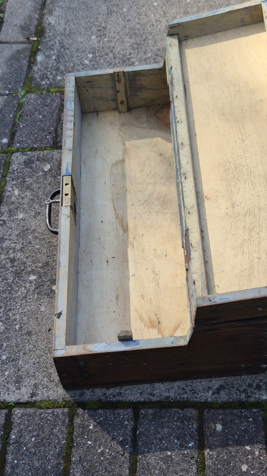 Vintage Carpenters Wooden Box And wooden plane6
