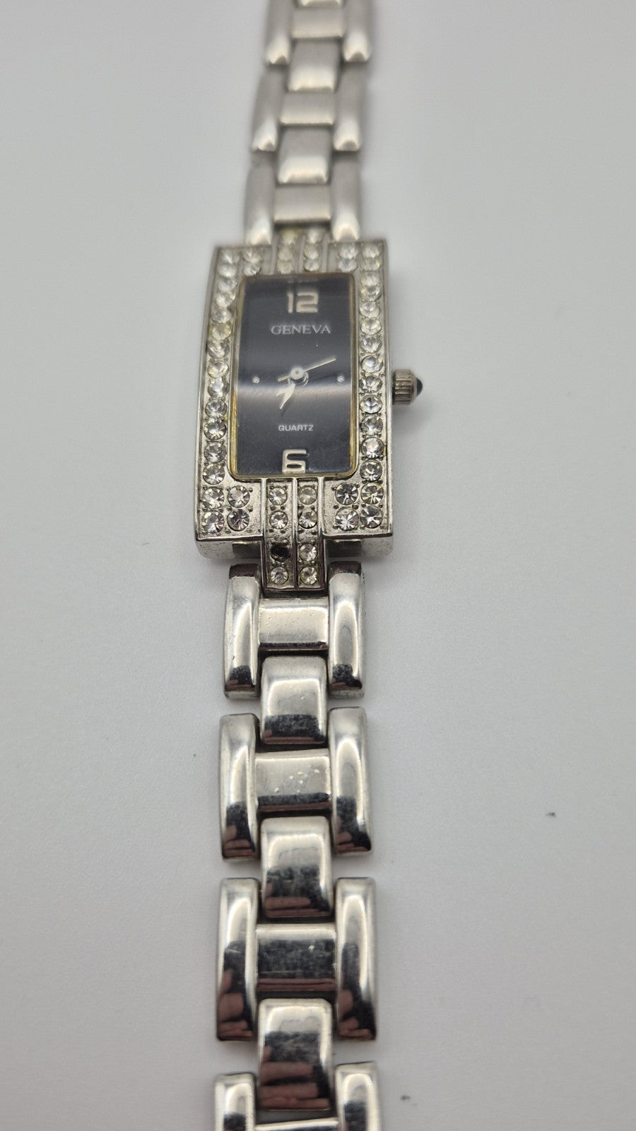 Geneva women's silvertone quartz watch1