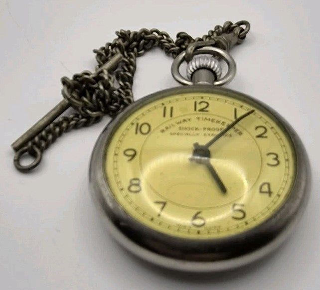 vintage Railway Timekeeper pocket watch. Austria. Working1