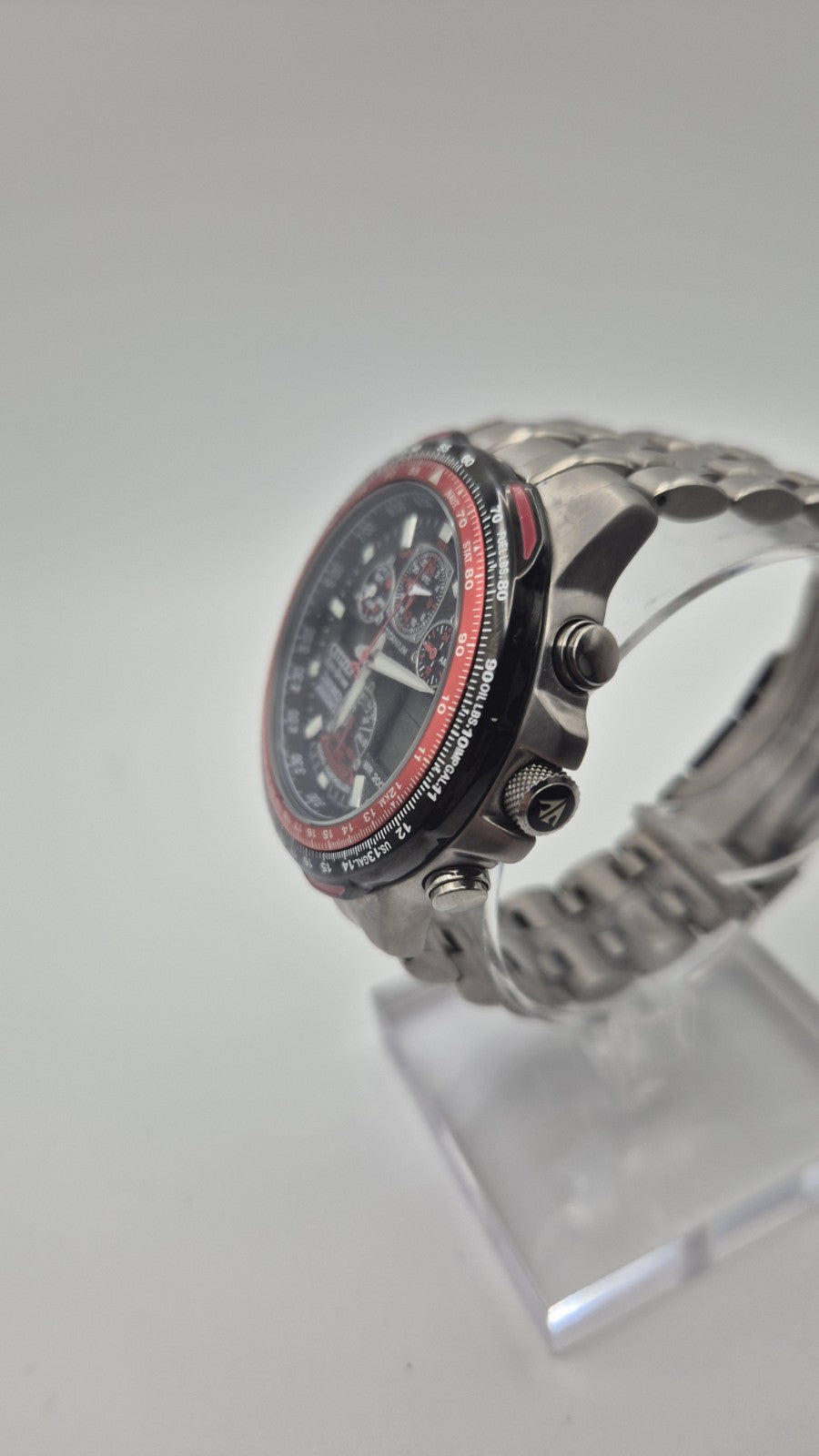 Citizen Red Arrows Skyhawk A.T watch featuring a Titanium case and bracelet9