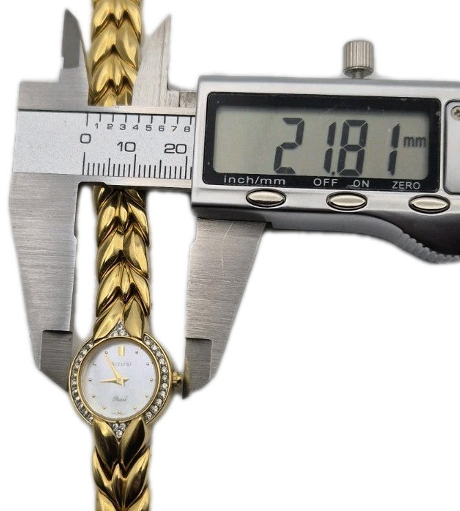 Ladies Accurist LB630P Pearl Quartz Watch 14