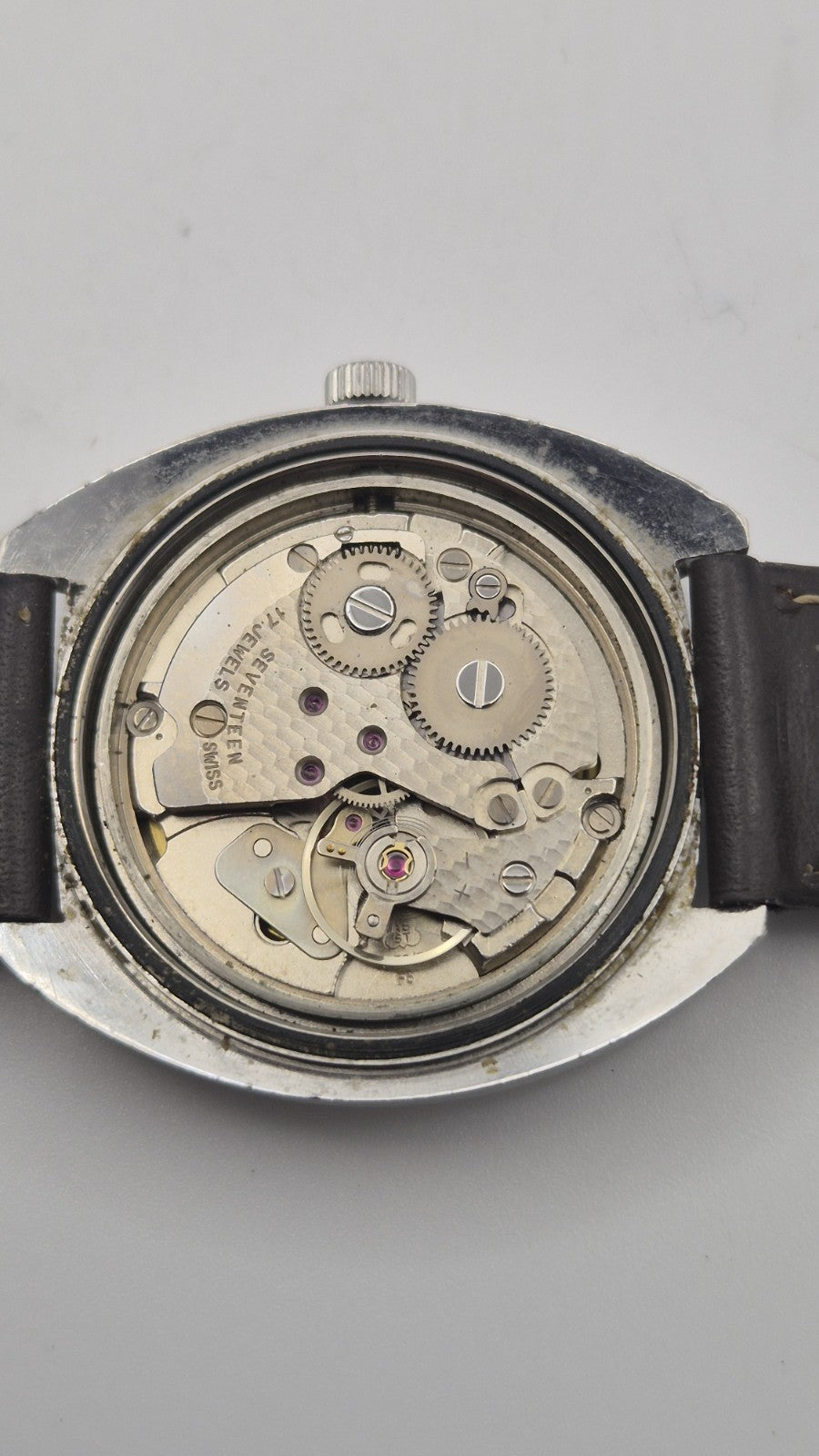 Vintage Everite 17 Jewels Incabloc Swiss Made Mens Mechanical Watch19