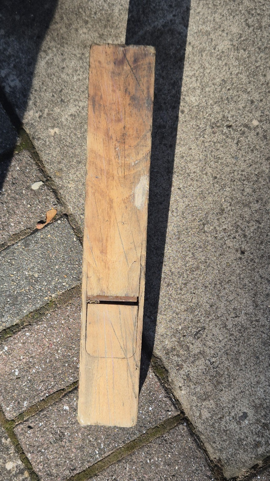 Vintage Carpenters Wooden Box And wooden plane15