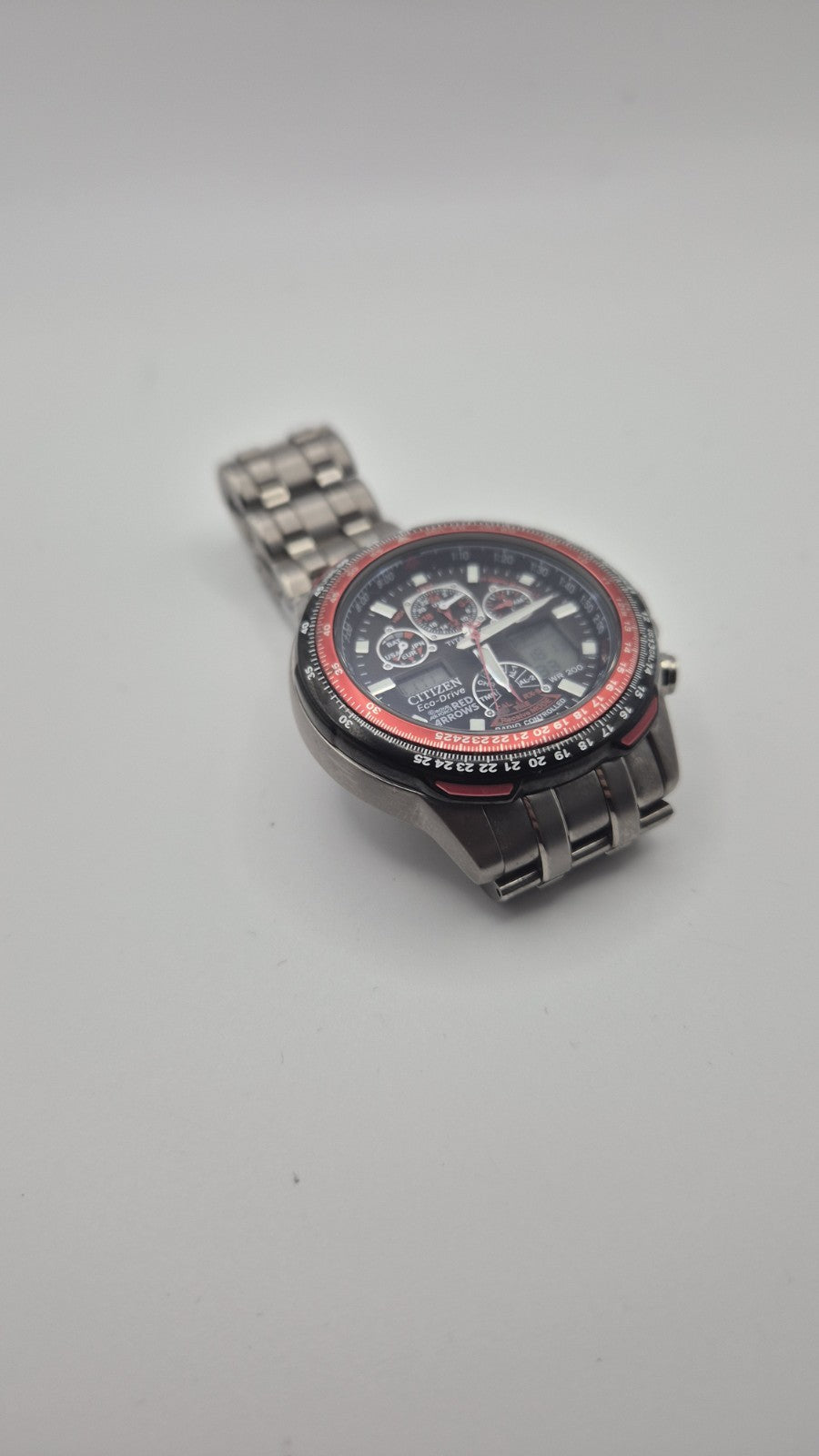 Citizen Red Arrows Skyhawk A.T watch featuring a Titanium case and bracelet11
