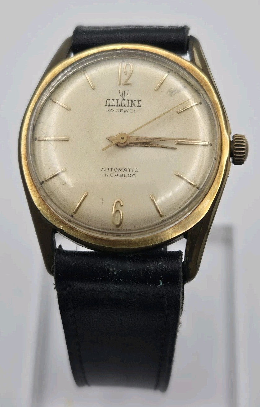 Vintage Allaine Men’s Automatic 30 Jewels Incabloc  Watch0