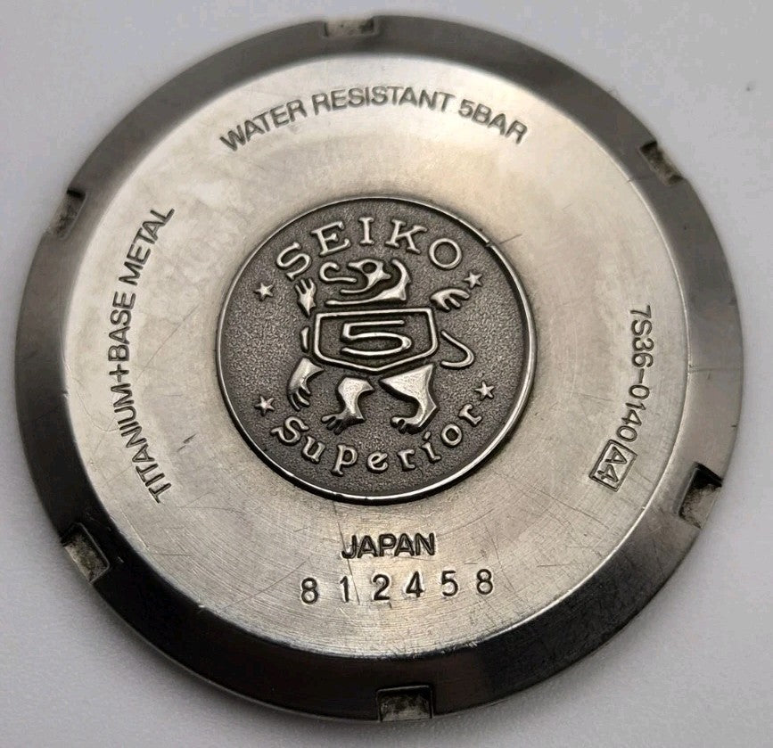 Seiko - 5 Superior Titanium Automatic Watch. Seiko cal. 7S36 Automatic movement.13