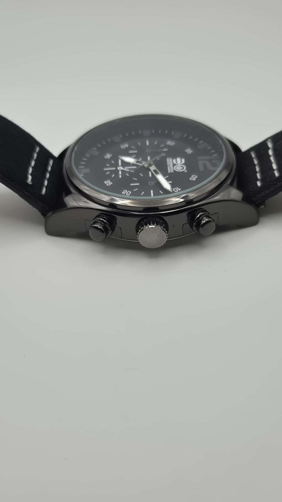 Crosshatch Men's Quartz Watch with Analogue Display and Black Strap6