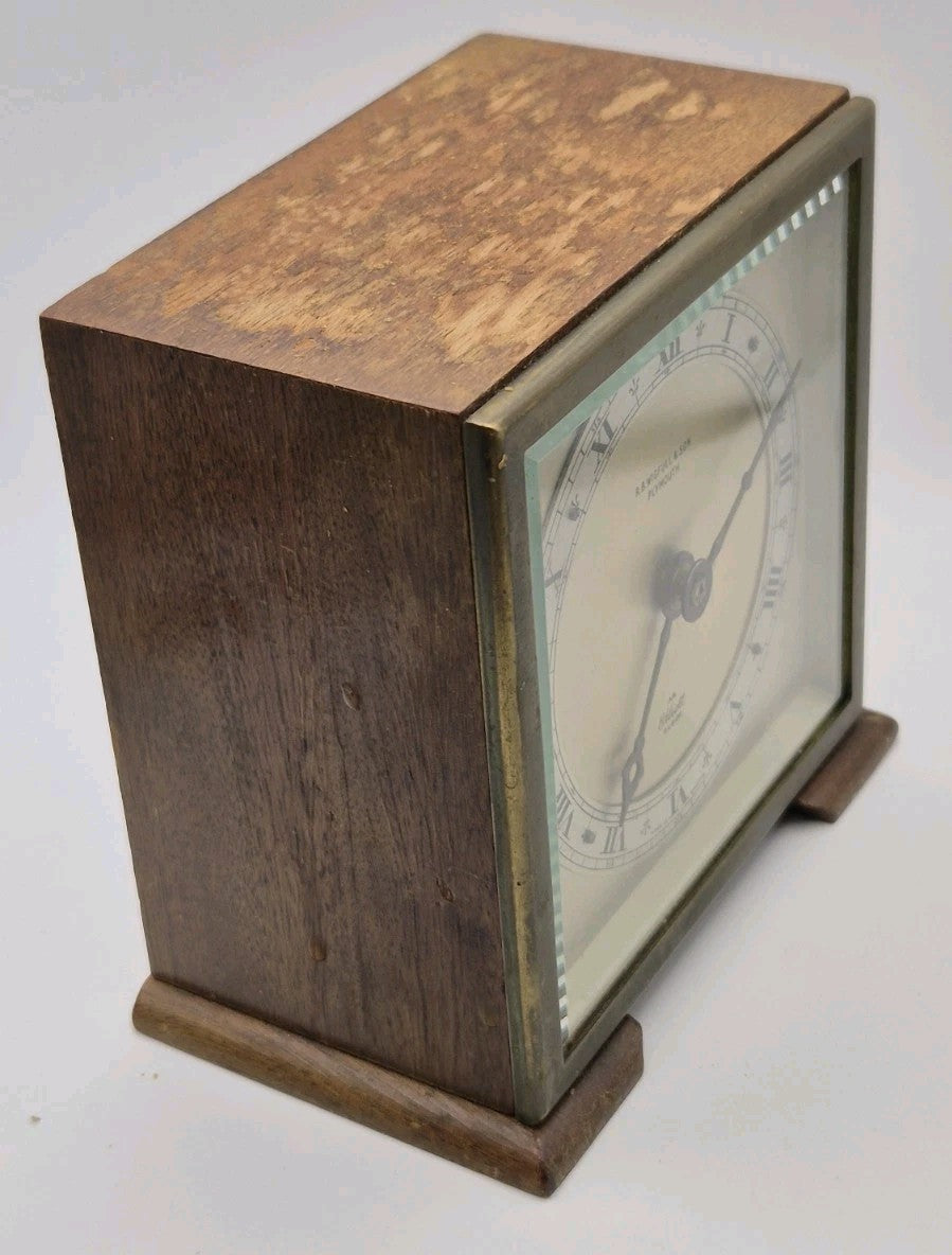 Elliott Of London Wood Cased Mantel Clock In Working Order2