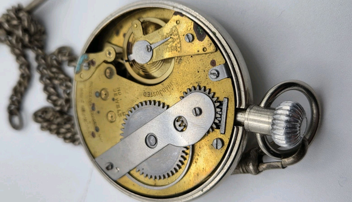 vintage Railway Timekeeper pocket watch. Austria. Working15