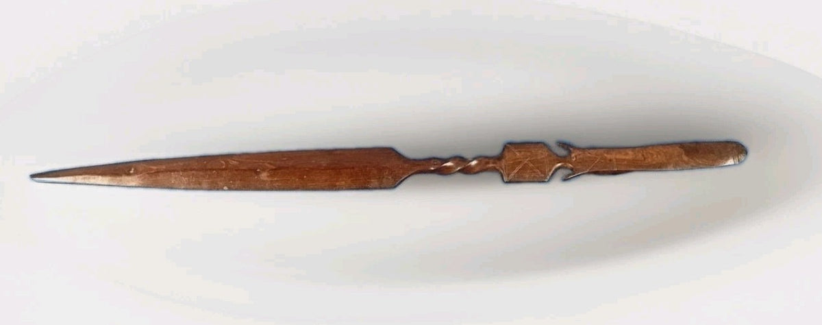 DECORATIVE AFRICAN TRIBAL SPEAR 85cm0