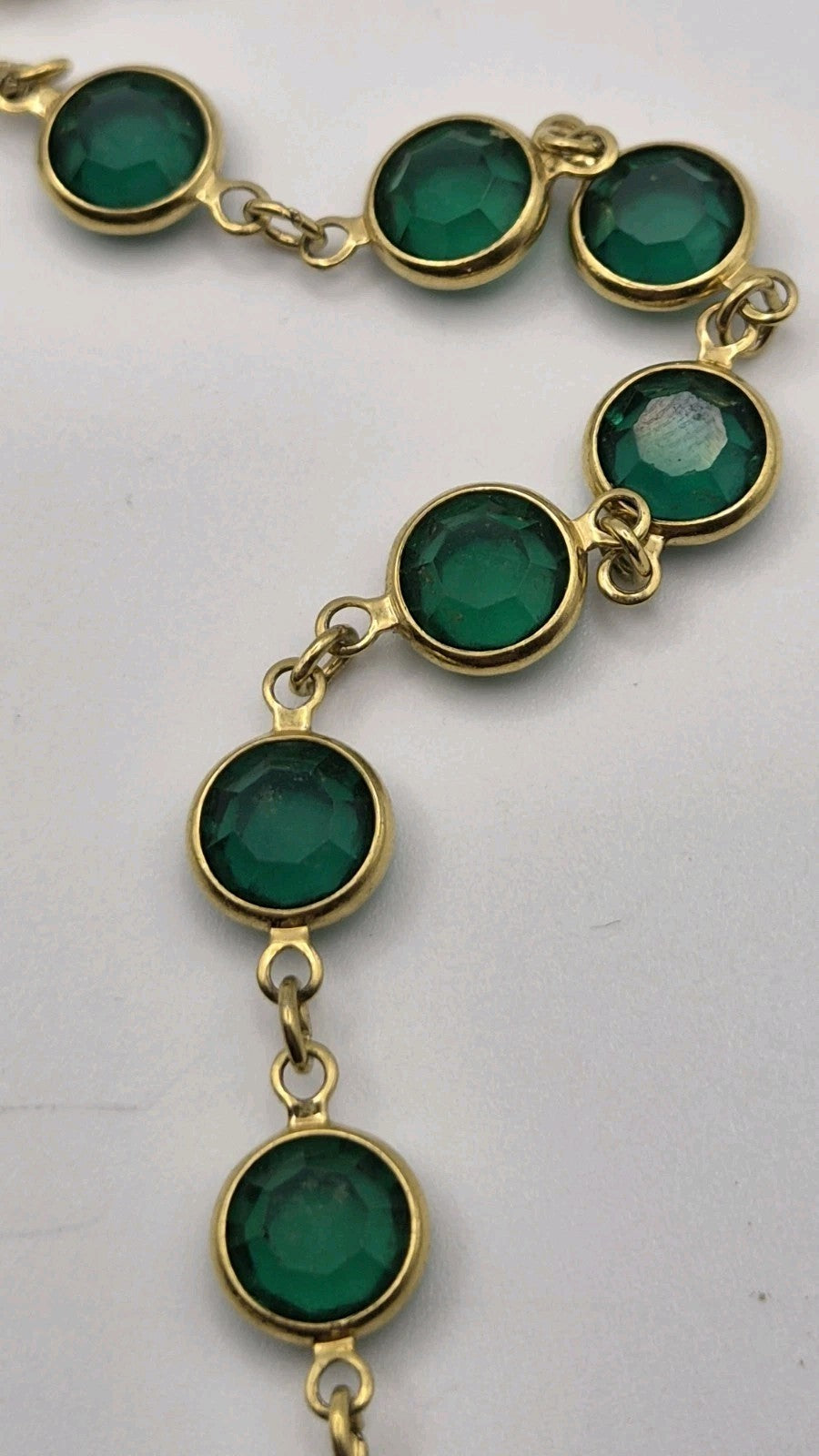 vintage Swarovski crystal station necklace9
