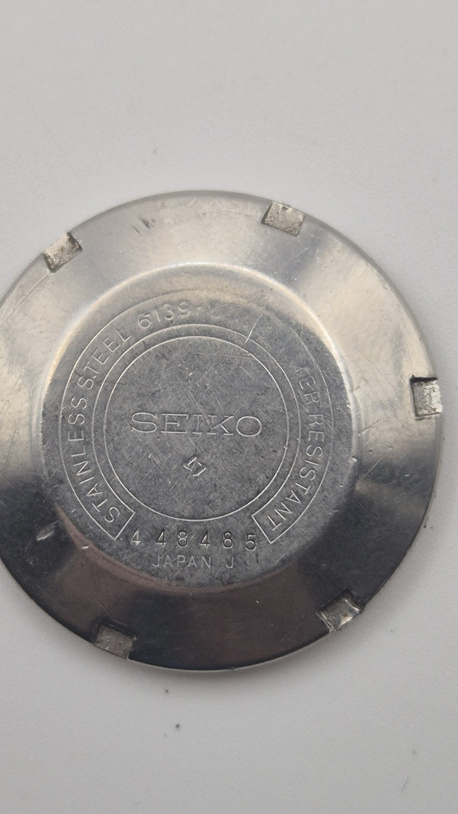 seiko 6139-6002 chronograph pogue.SILVER rare Original Dial 13